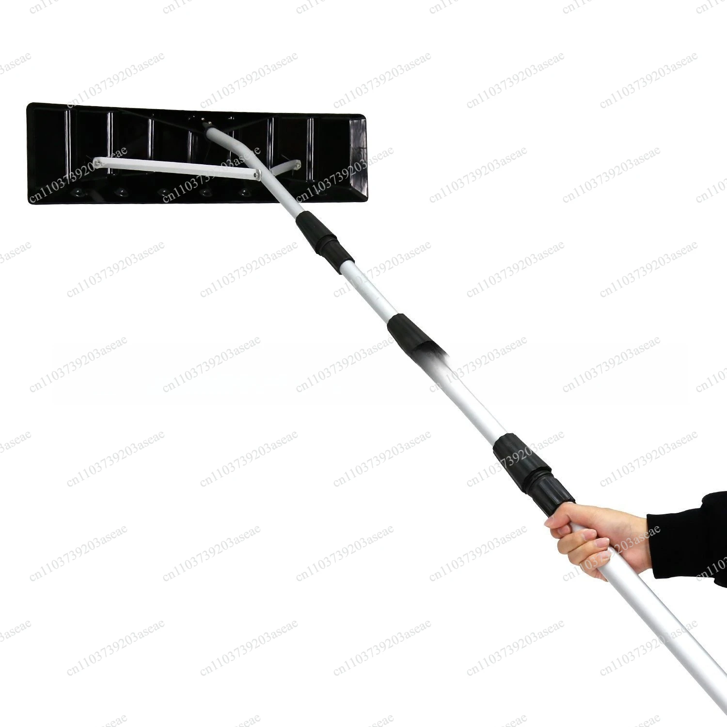 Greenhouse special snow push long handle retractable snow rake, roof snow shovel scraping snowboard