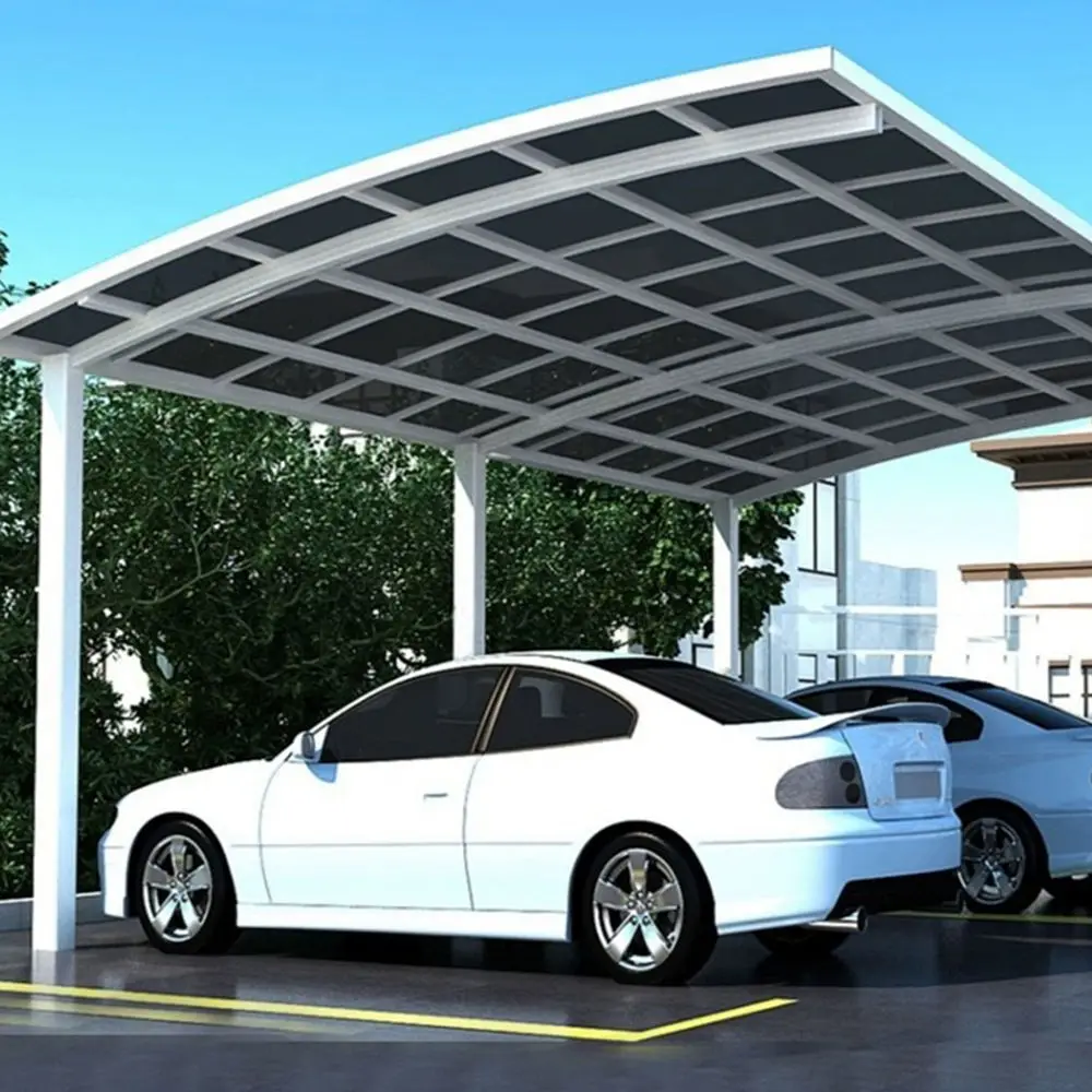 

Strong Aluminum Structure Carport Standing Polycarbonate Roofing Car Parking Tent Metal Frame Canopy