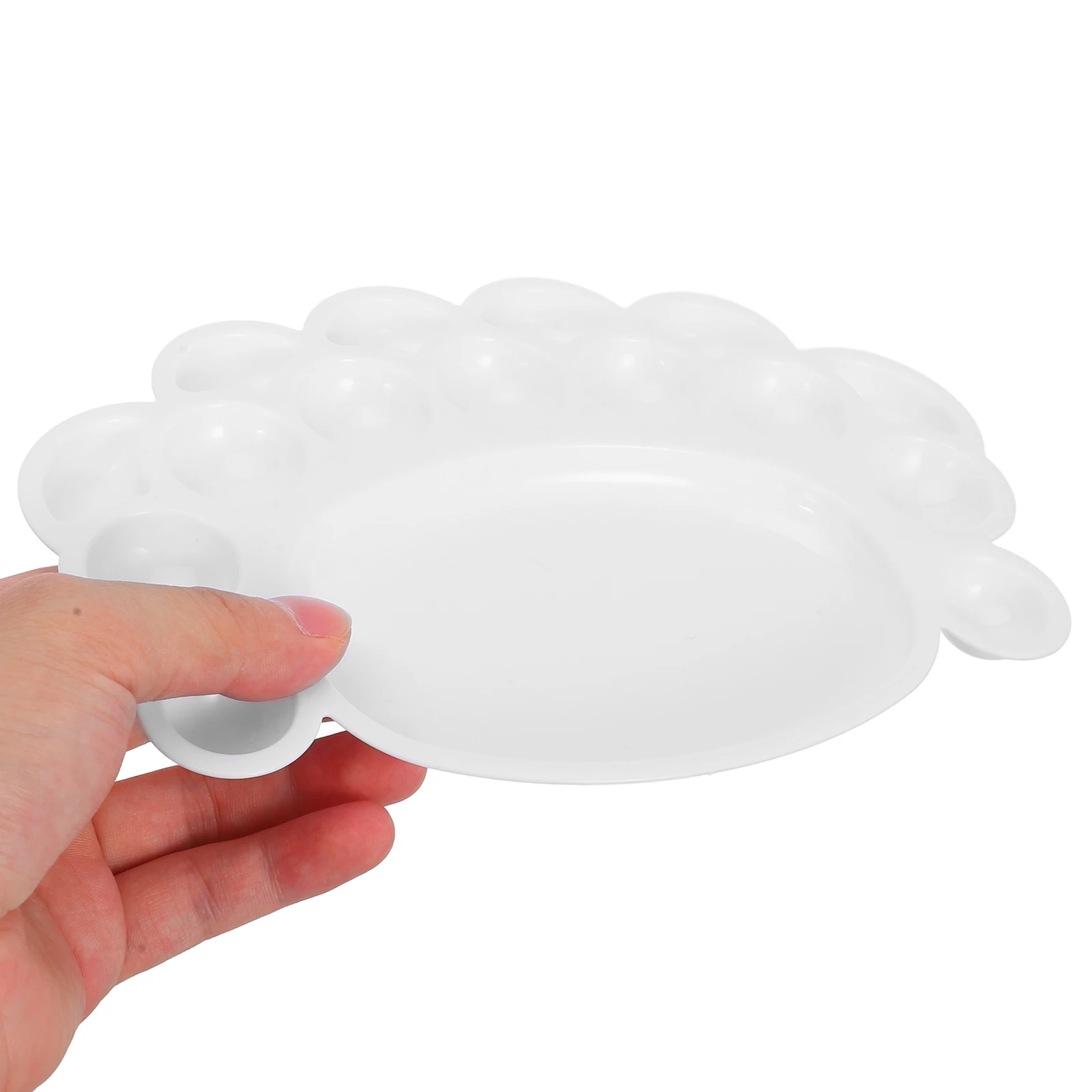 

Cute Pink Footprint Paint Palette for Kids Plastic Artist Painting Watercolor Gouache Mixing Tray DIY Craft Projects