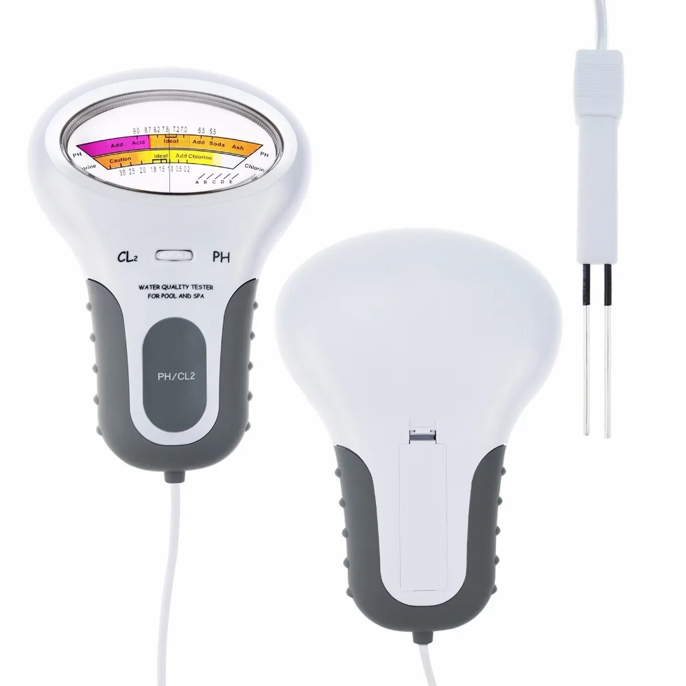 Water Quality Chlorine Tester Level Meters 2 In 1 PH/CL2 Spa Swimming Pools Checker Measurement PH Meters PC-102 PH