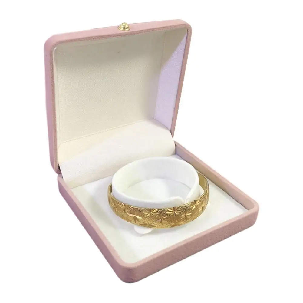 Portable Travel Jewelry Box Jewelry Organizer Box Pearl Velvet Jewelry Box with Anti-scratch Lining Decorative Storage for Rings