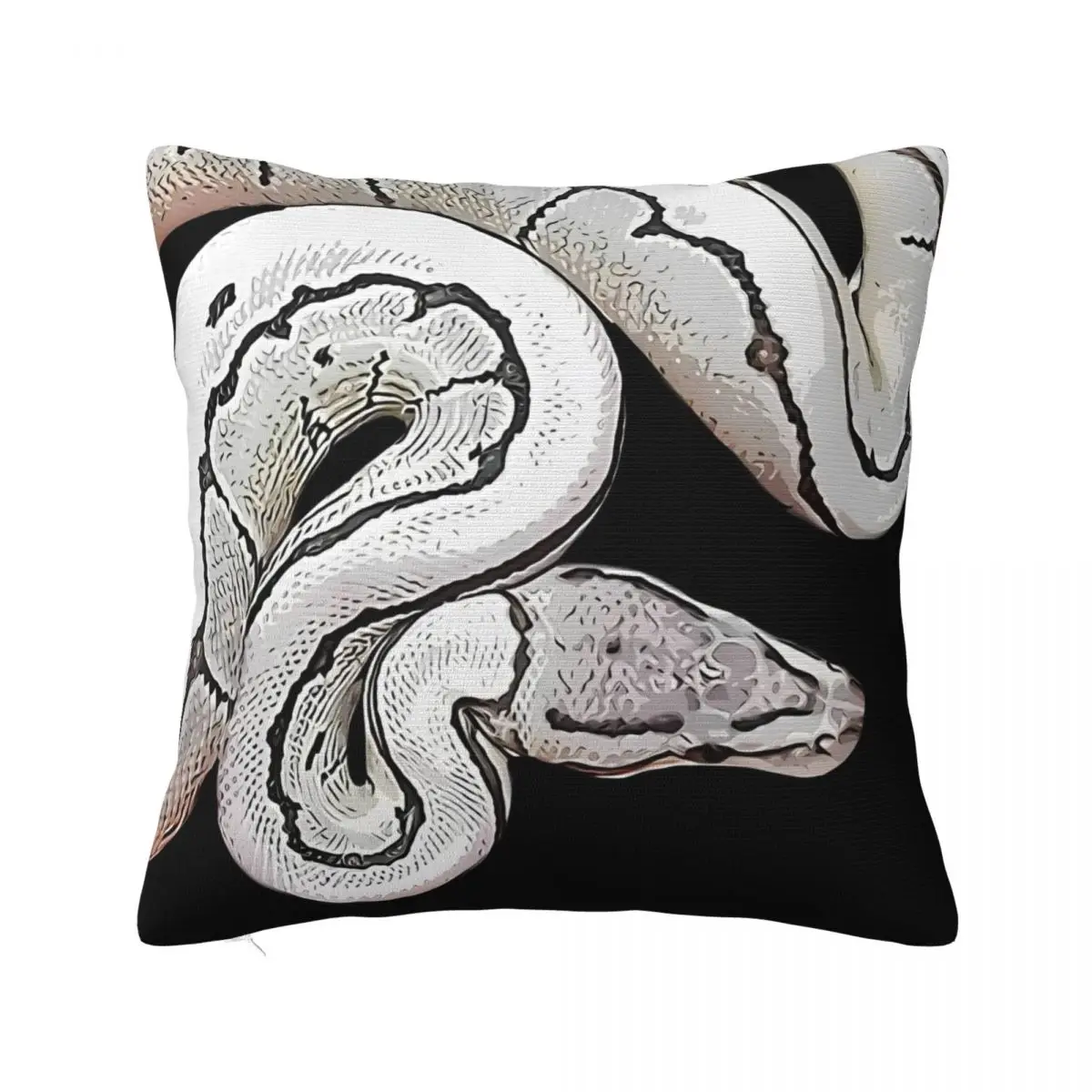 Ball Python Morph Snake Pillow Case Cute Funny Pillow Cover Polyester Cushion Cover Pillowcases For Wedding Party Home Decor