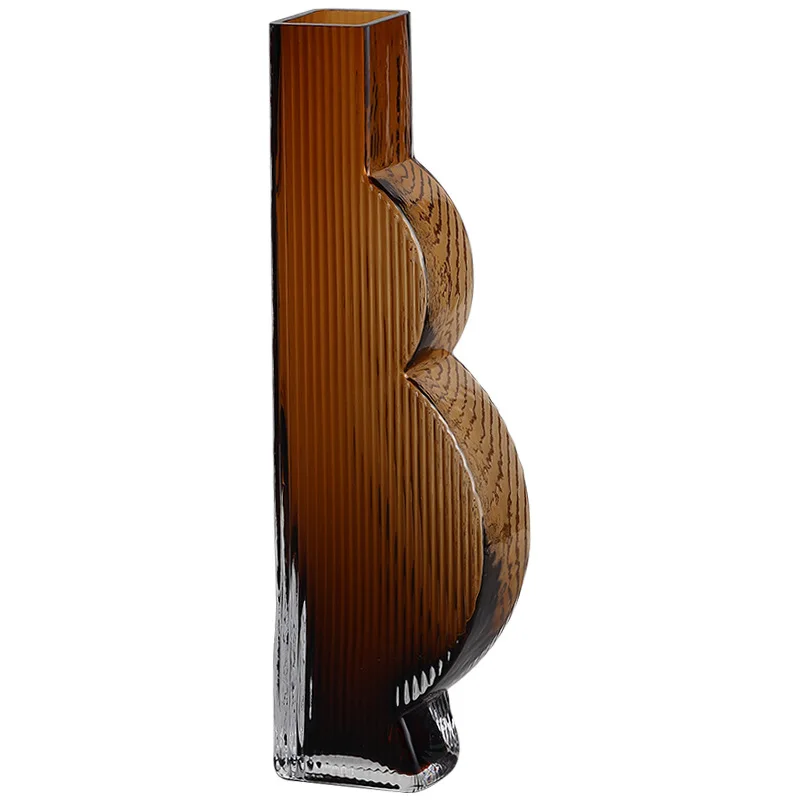 

Creative gourd shape glass vase home living room model room soft decoration handicraft ornament