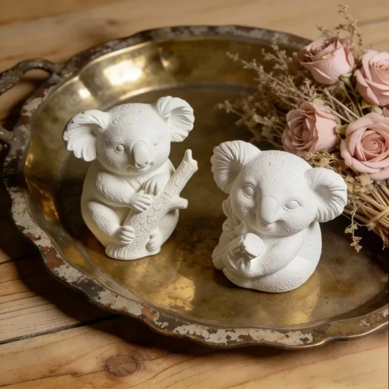 1pcs 2026 New Model Advanced 3D Koala Silicone Mold Cute Animal DIY Candle Resin Plaster Soap Making Mould Home Decor