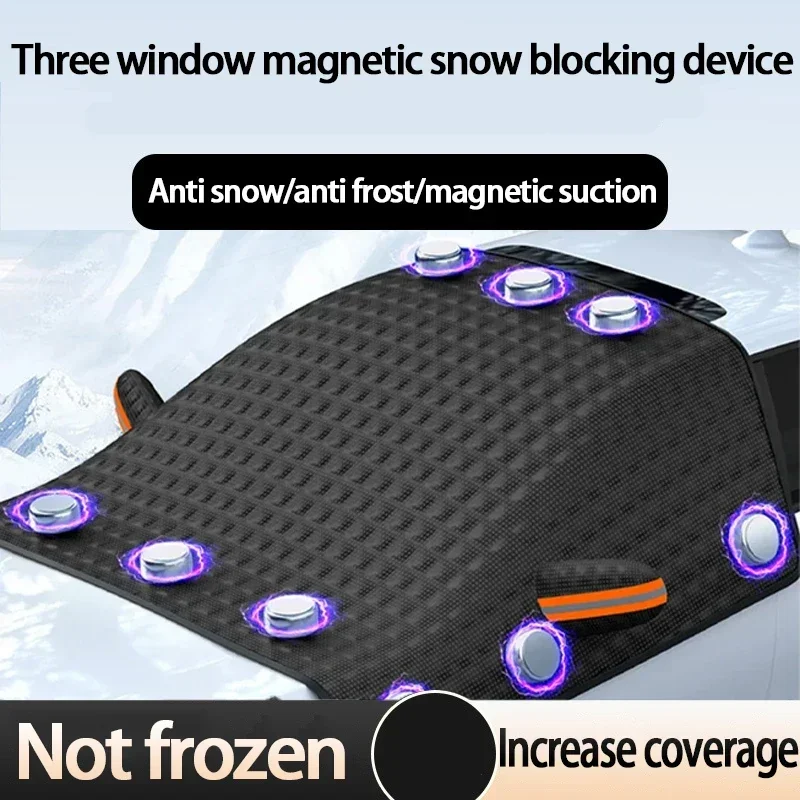 

Winter Car Window Snow Cover Large Size Magnetic Car Windshield Snow Cover Anti Freeze Snow Windshield Covers Glass Sun Visor