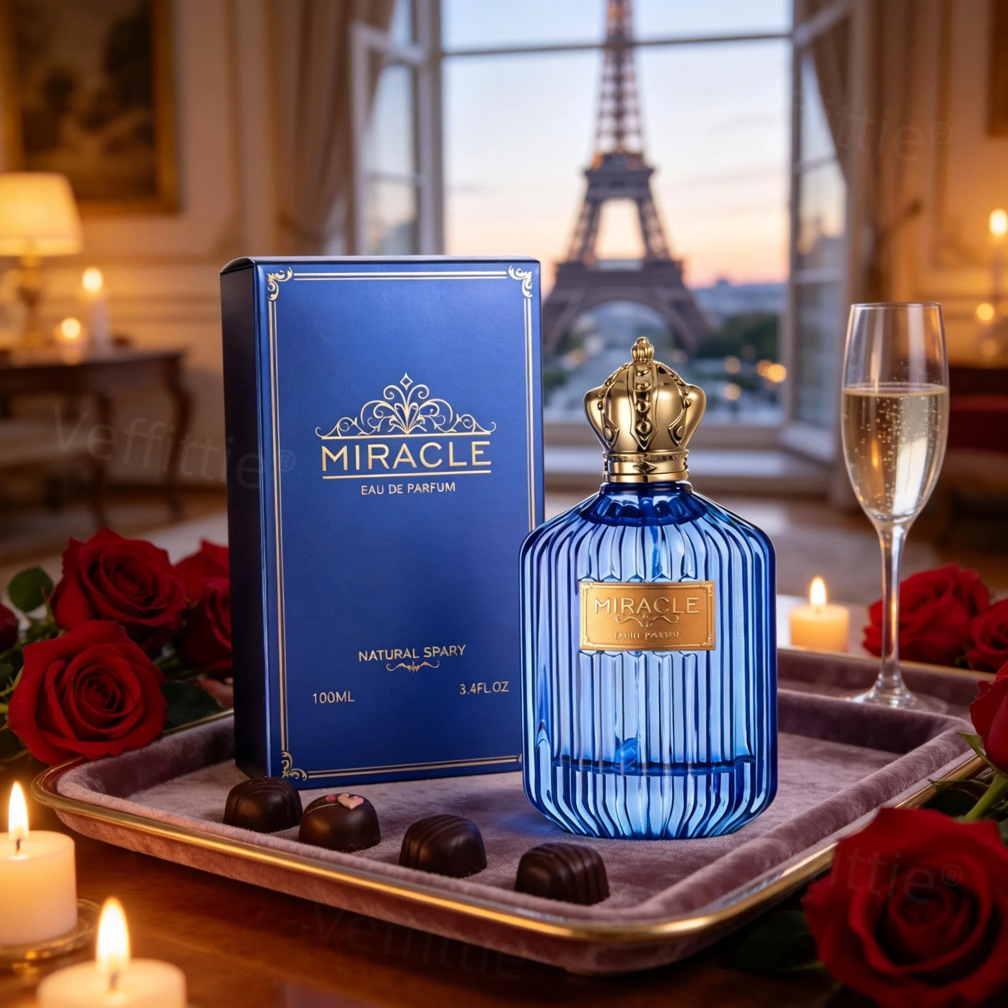 

Romantic Jasmine Vanilla Charm EDP, Long Lasting Soft Woody Floral Scent, Sweet Accent for Romantic Evenings, Alluring Pick
