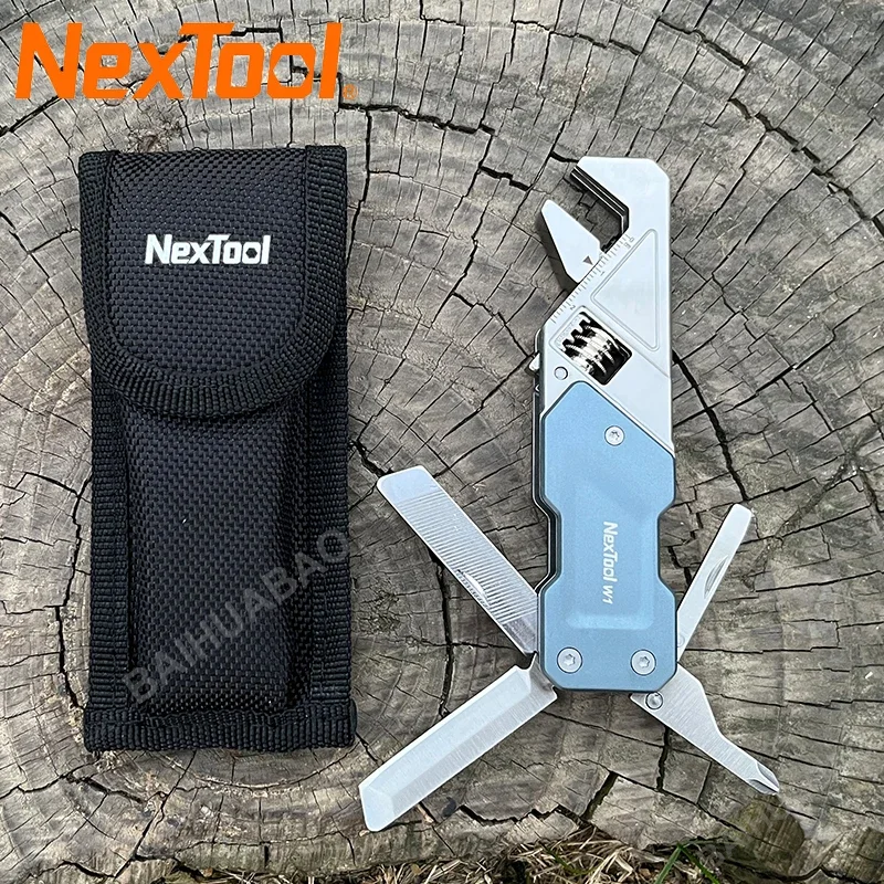 Imagem -02 - Nextool Mini Chave de Luz w1 Multiferramenta Portátil Multifuncional Dobrável Chave de Fenda Abridor de Garrafa Acampamento ao ar Livre Ferramentas Edc