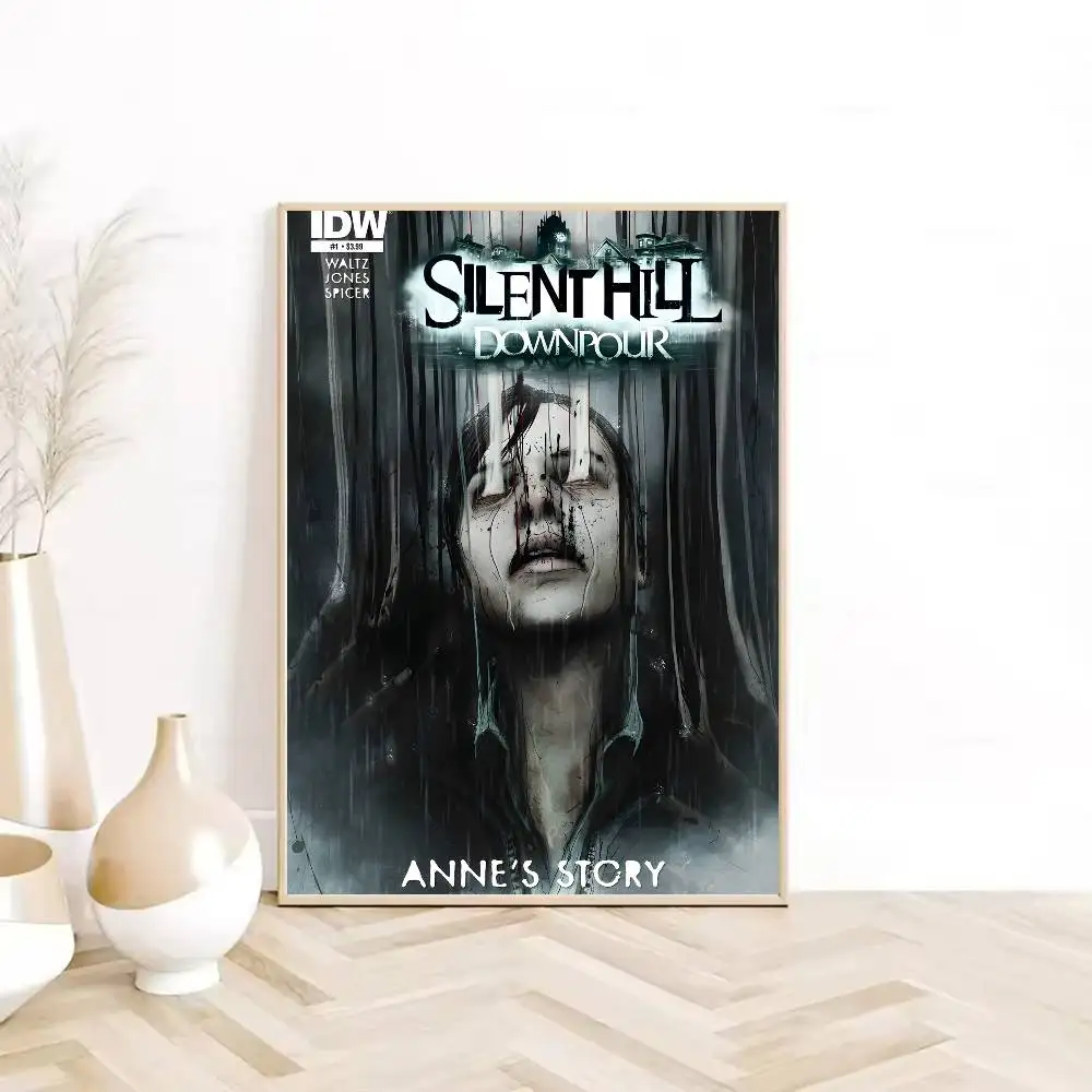 ملصق ألعاب الفيديو من سلسلة سايلنت هيل عالي الدقة، جدار لاصق مقاوم للماء، غرفة المعيشة المنزلية، غرفة النوم، ديكور جمالي #4