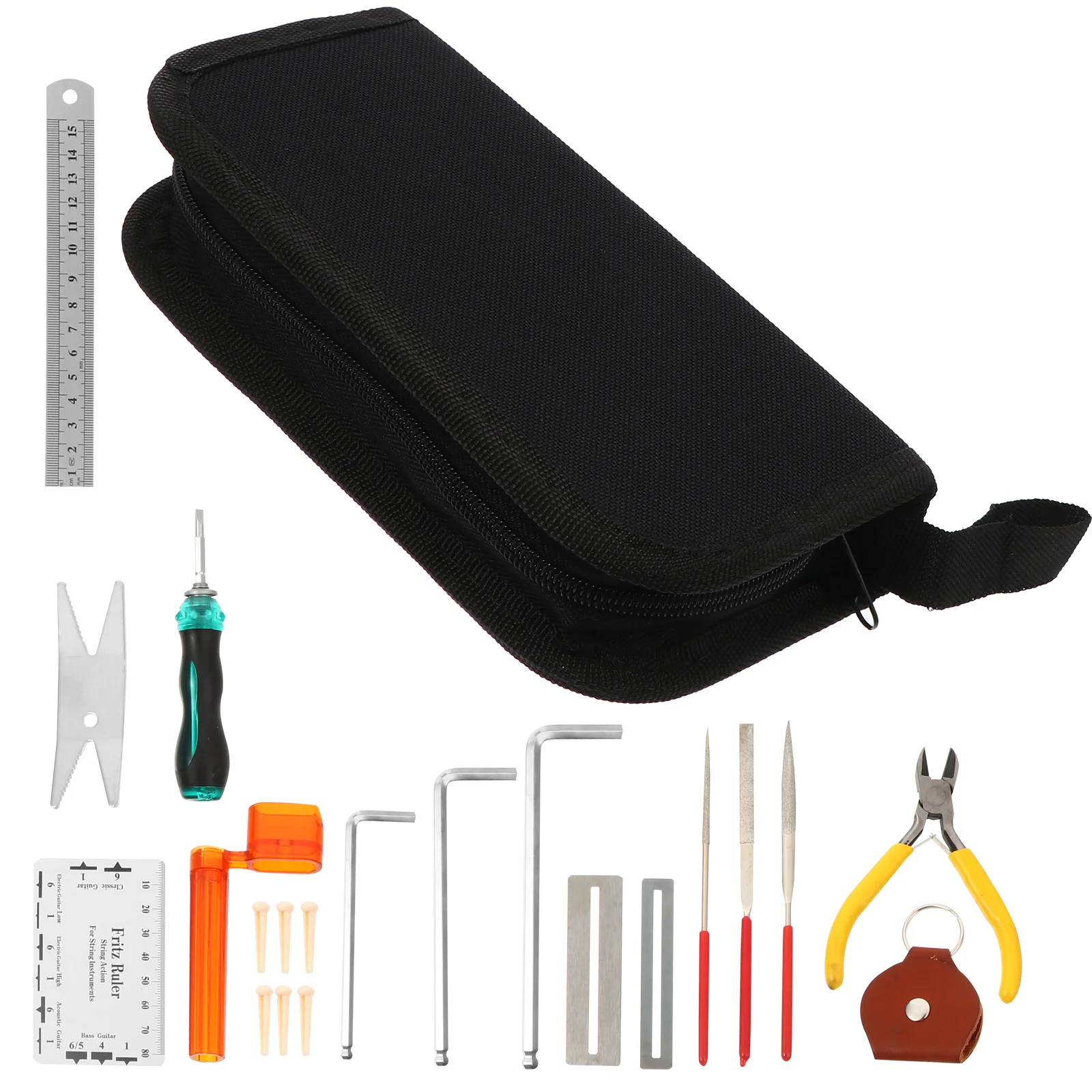 1Set Gitaar Setup Kit Compacte Muzikanten Onderhoud Reparatie Tools Perfect voor Beginners Luthier Snaarinstrumenten