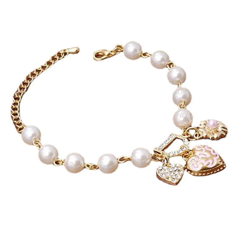 2025 سوار نسائي عصري على شكل زهرة نباتية لؤلؤية مقلدة #2