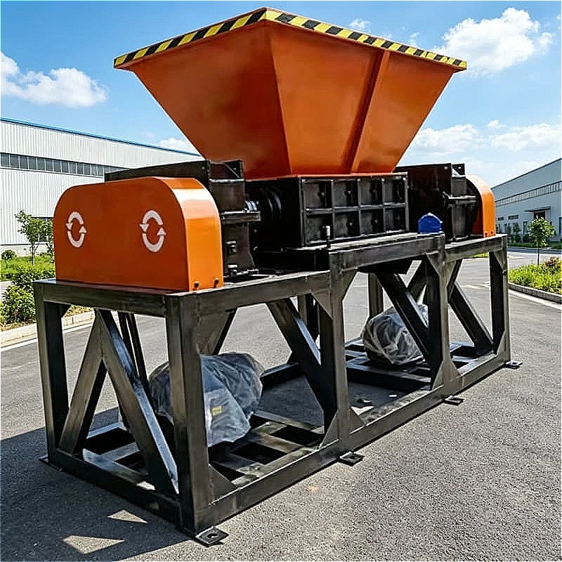 Tire Shredding Machine High Efficiency Rubber Tyre Crusher Industrial Waste Rubber Processing Machine Custom Output Granularity