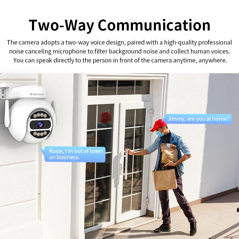 Vstarcam New 3MPHD Wifi Indoor Security Night Vision Camcorder Baby Monitor Smart Home 3D Video Panoramic Remote Home Monitoring