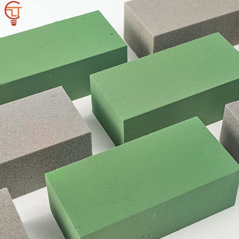 1pc Dry Floral Foam For Artificial Flowers Wet Floral Foam Bricks Grey Florist Blocks For Flower Arrangement 22.5x10.5x7cm