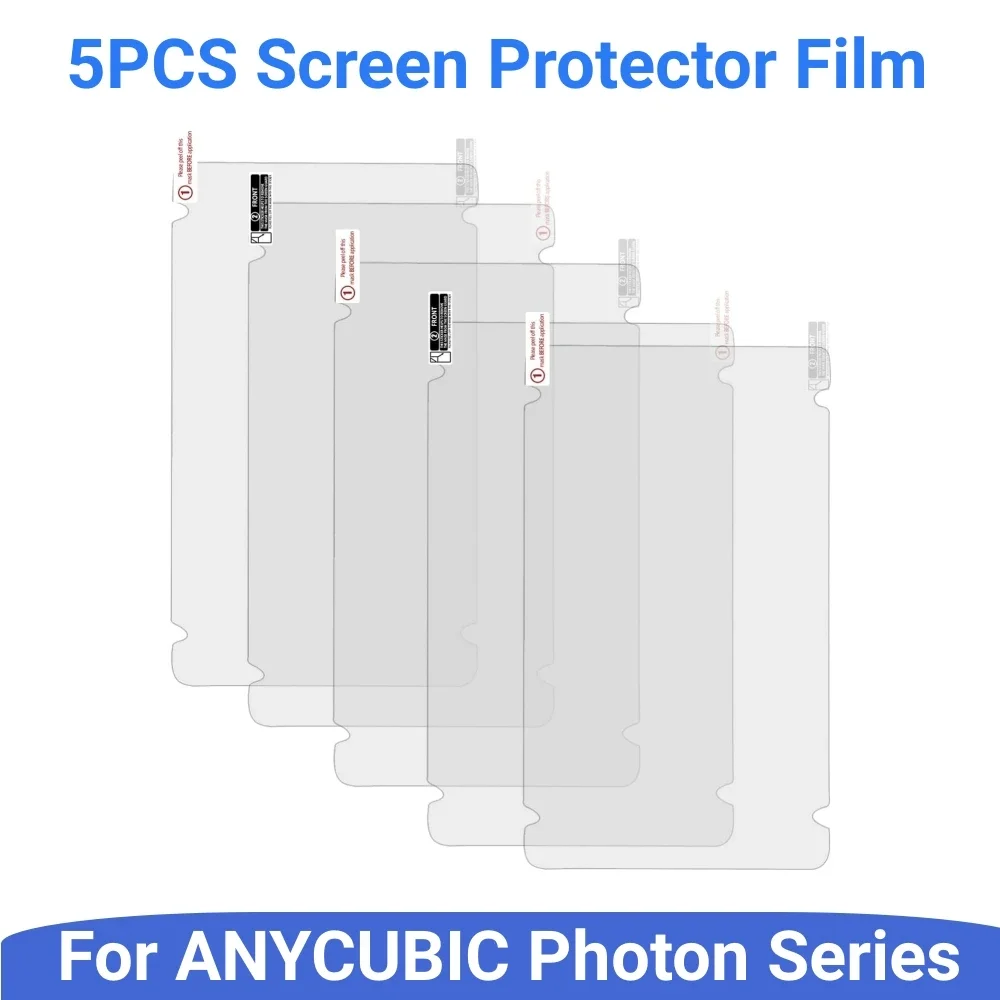 5Pcs 3D Printer Screen Protector for ANYCUBIC Photon Mono M7 M3 Ultra LCD Anti Scratch Protective Film 3D Printer Accessories