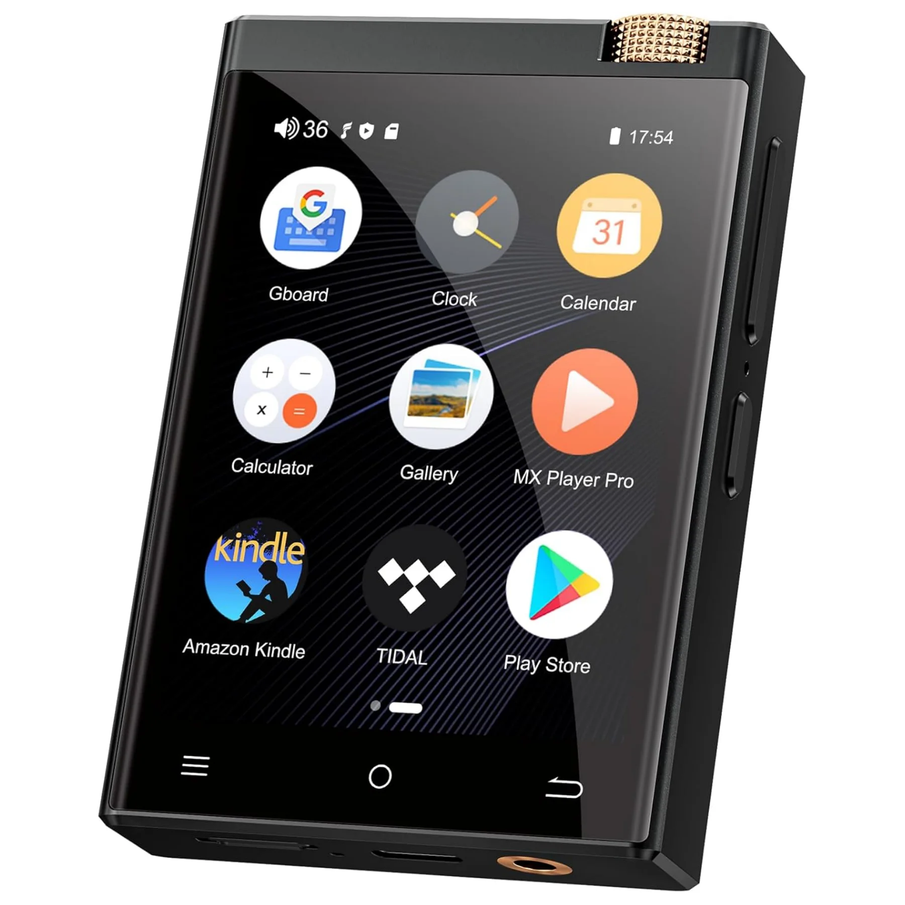 Oilsky Hi-Fi MP3-Player, Bluetooth & WiFi, verlustfreier DSD-Hochauflösungs-Digital-Audioplayer, 16GB/80GB eingebauter Speicher, erweiterbar auf bis zu 1TB, tragbarer Hi-Res-Musik-DAP.