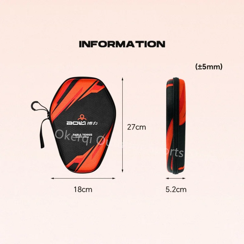 1pcs Table Tennis Racket Case High Quality EVA Hexagonal Handbag Ping Pong Paddle Bag Hard Portable Sports Ping Pong Racket Bag