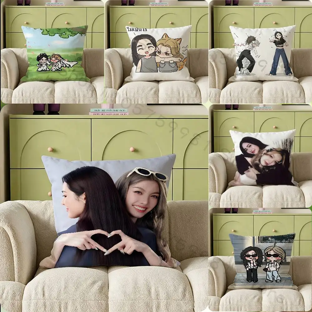Couple L-LingOrm Anime Cartoon Gifts PillowCase Sofa Cushion Cover Suitable For Home Bedroom Room custom Decor