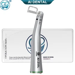 Dental Contra Angle Handpiece AI-Z55L 4:1 Reduction Vertical Reciprocating LED Low Speed Singer Water Spray NO saw blade