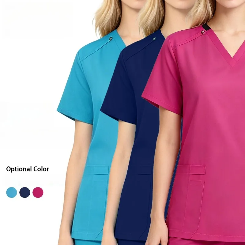 Women's Dress Accessories Set Beauty Spa Technician Overalls Top Nanny Overalls Pullover Single High-end Single Top