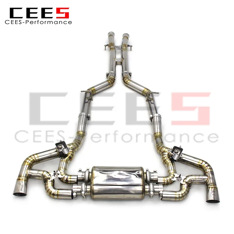 cees Titanium Exhaust Muffler for Mercedes-Benz AMG GT GTS(C190) 4.0T2014-2023 Tuning Car Exhaust Pipe Escape Catback System