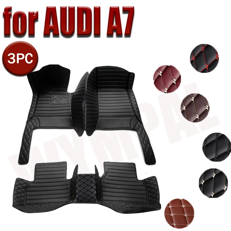 Car floor mats for AUDI A7 2012 2013 2014 2015 2016 2017 2018 Custom auto foot Pads automobile carpet cover