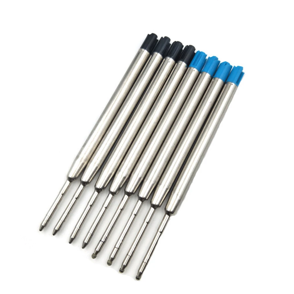 

20 PCS Ballpoint Pen Refill Replaceable Metal Refills for Pens Blue Gel Black Ink Rotary