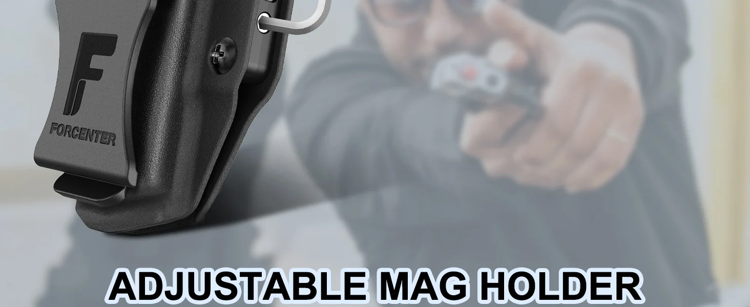 Mag Carrier IWB/OWB Magazinholster Kydex Mag Holster für 9 mm/.40/.45ACP Double Single Stack Ambidextrous Concealed Holster – Detail 2