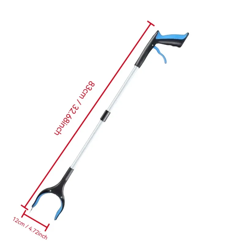 Cutting-edge extra-long grabbing tool, foldable garbage picker, multi-angle grabbing, non-electric garbage picker for the elderl