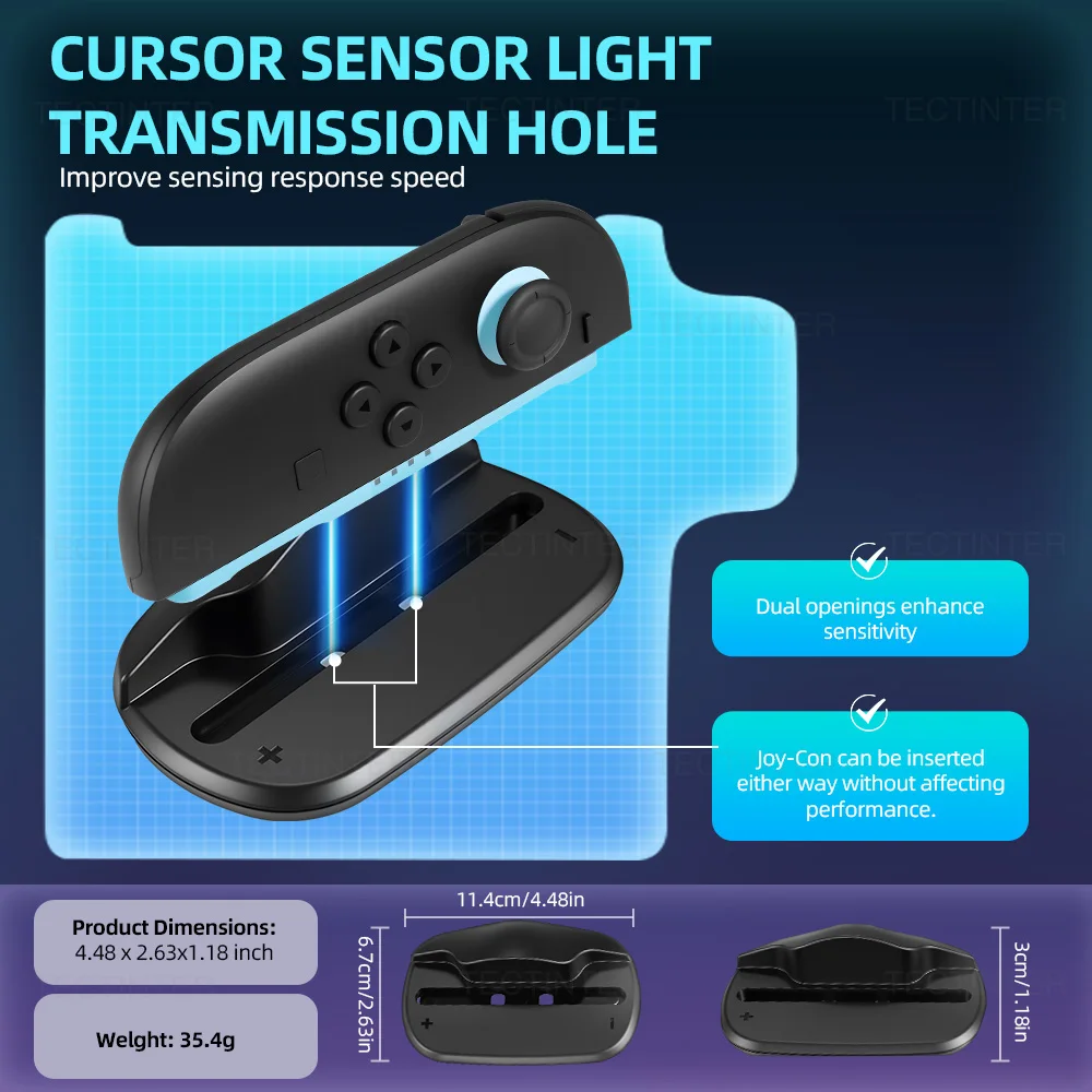 ที่จับเมาส์ 2 ชิ้น สำหรับ Nintendo Switch 2 จอยคอน ที่ยึดคอนโทรลเลอร์ โหมดเมาส์ ฐานรองสำหรับอุปกรณ์เสริม Switch 2