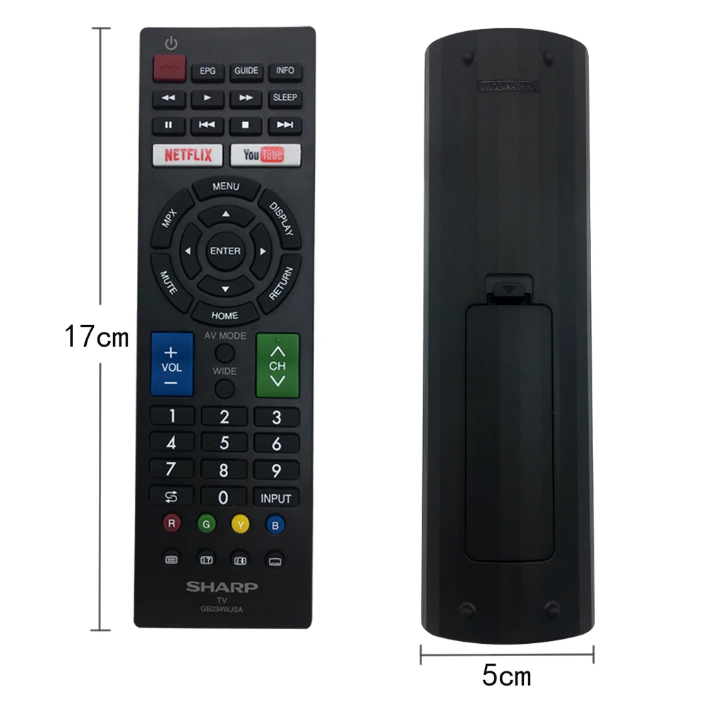 ForSHARP GB234WJSA Smart TV Remote Control Original New Genuine with Netflix YouTube Apps
