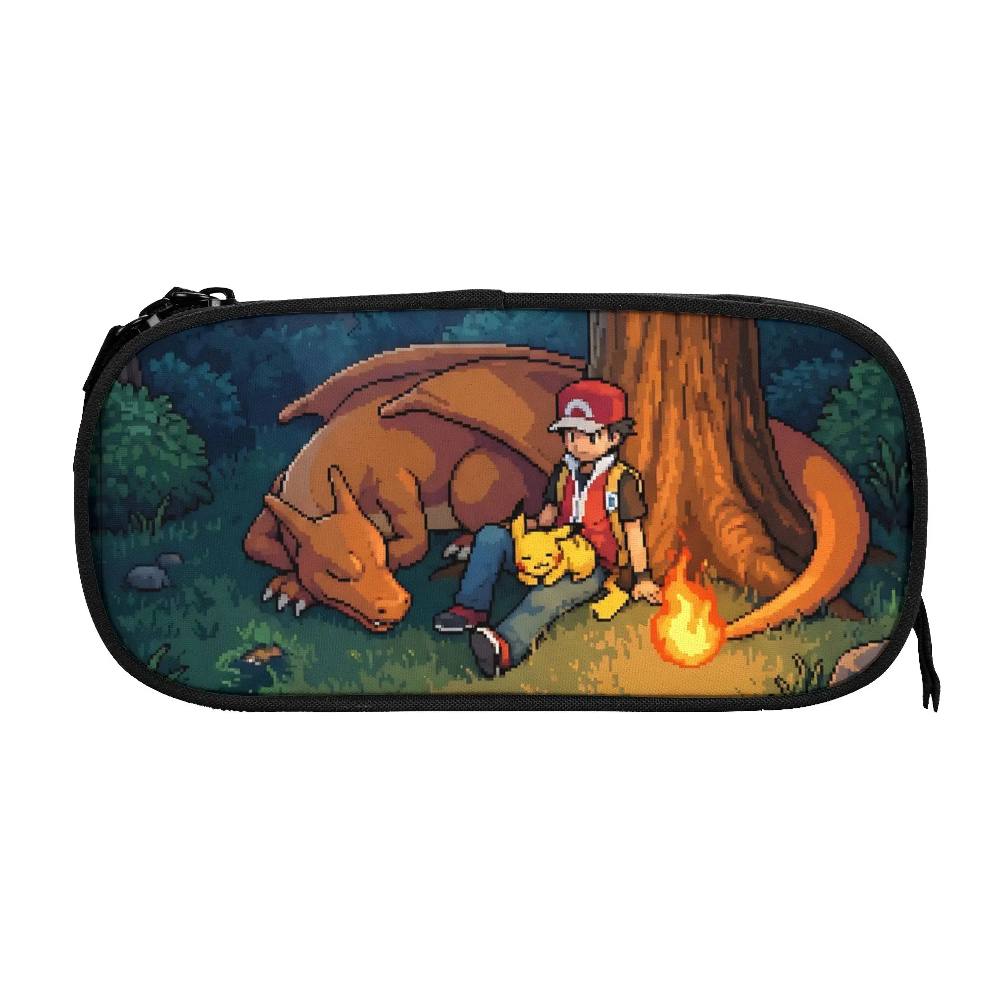 bolsas-de-grande-capacidade-com-desenhos-animados-do-charizard-tema-pokemon-para-criancas-meninos-e-meninas-com-estampa-de-floresta-e-treinador-ideal-para-a-escola-e-para-guardar-lapis