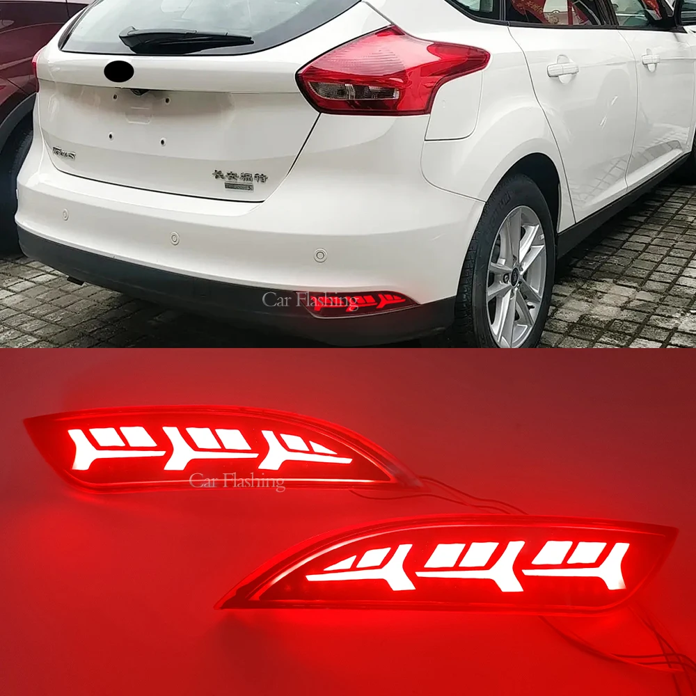 Tail Rear Bumper Light For Ford Focus Hatchback 2015 2016 2017 2018 LED Reflector Turn Signal brake lamp Fog Light