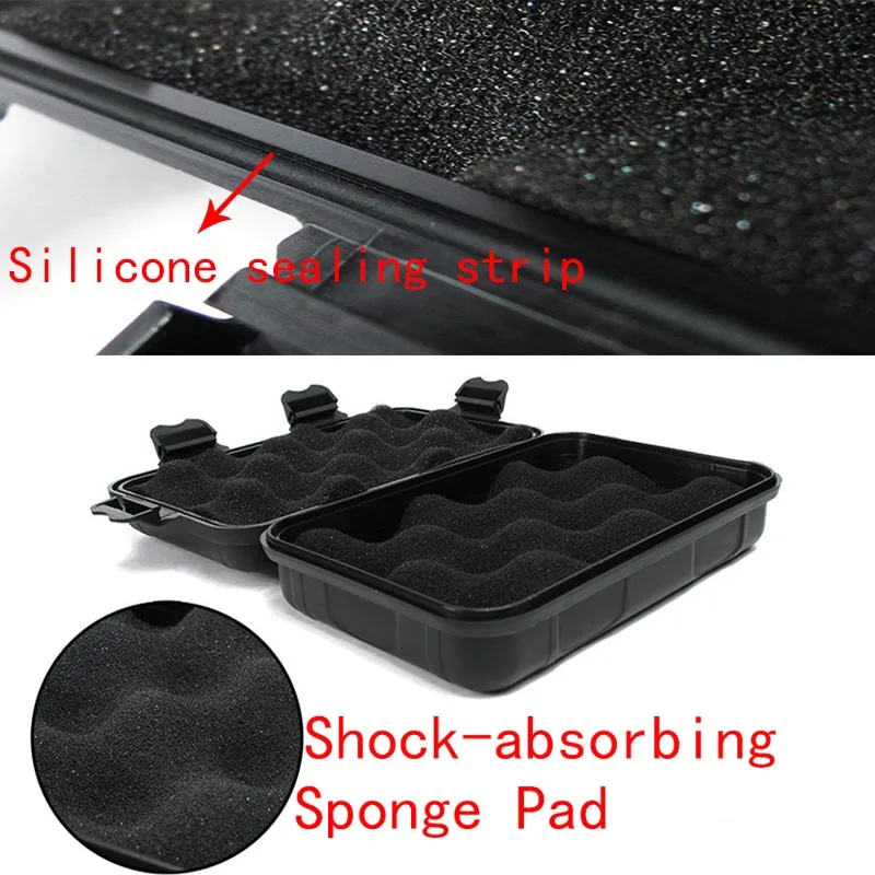 EDC Tool Hard Case Box Small Organizer with Foam Shockproof Waterproof Sealed Box Survival Tools Container To Protect Gadgets