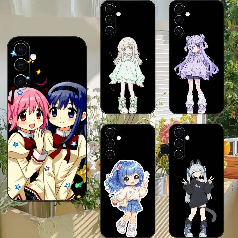2026 New Popular Cartoon Girls Precise Hole Protection Cover TPU Printed Phone Case For Samsung Galaxy A73/A72/A71/A53/A52/A51/A