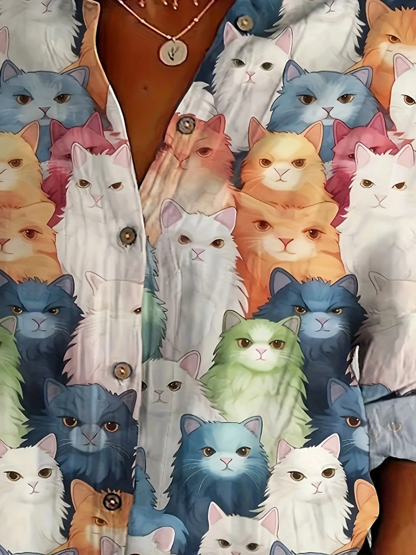 Camisa feminina plus size de primavera e verão