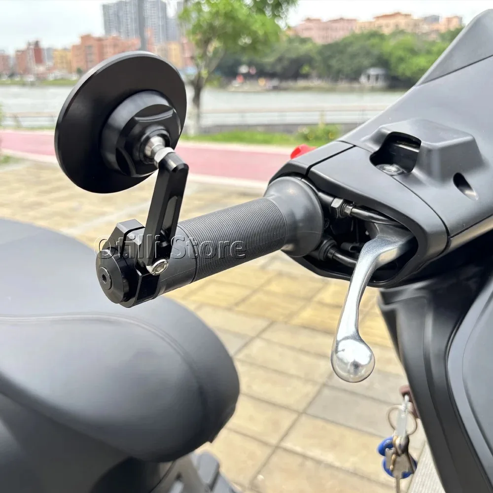 

Round Side Handlebar Bar End Rearview Mirrors Handlebar Mirror Motorcycle For Vespa Sprint 150 GTV 300 GTS300 Primavera 150 GTV