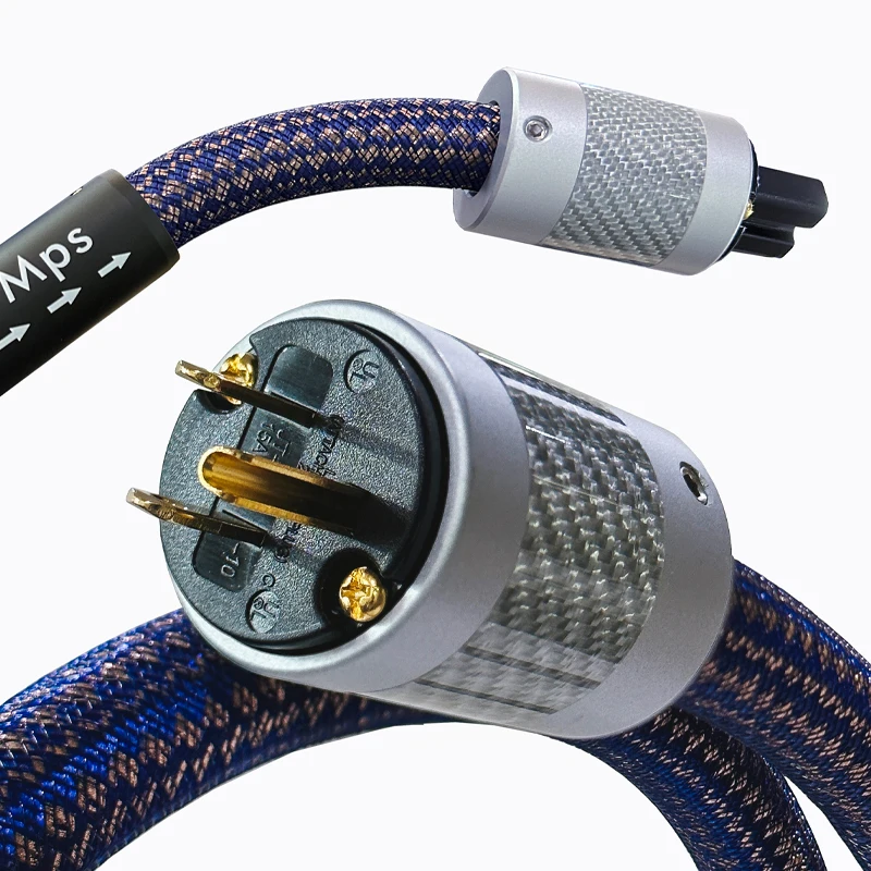 HIIFI Mps flagship audio cable ZEUS AC fever grade bile machine CD decoder power amplifier OCC copper power cable made in Taiwan