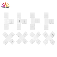 5PCS Free Soldering Led Connector 2PIN 3PIN 4PIN 5PIN L / T / X Shape Corner Connector For 10mm RGB RGBW RGBWW Led Strip Tape