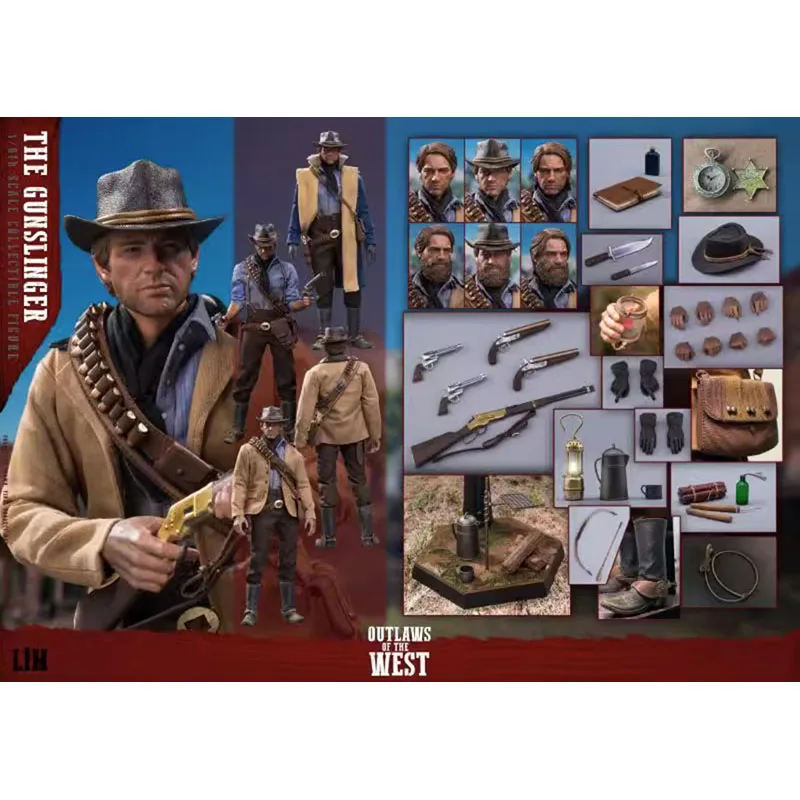 Original LimToys LIM008 1/6 A Fistful of Dollars Western Cowboy Arthur Morgan Male Soldier Action Model Art Collection Toy Gifts