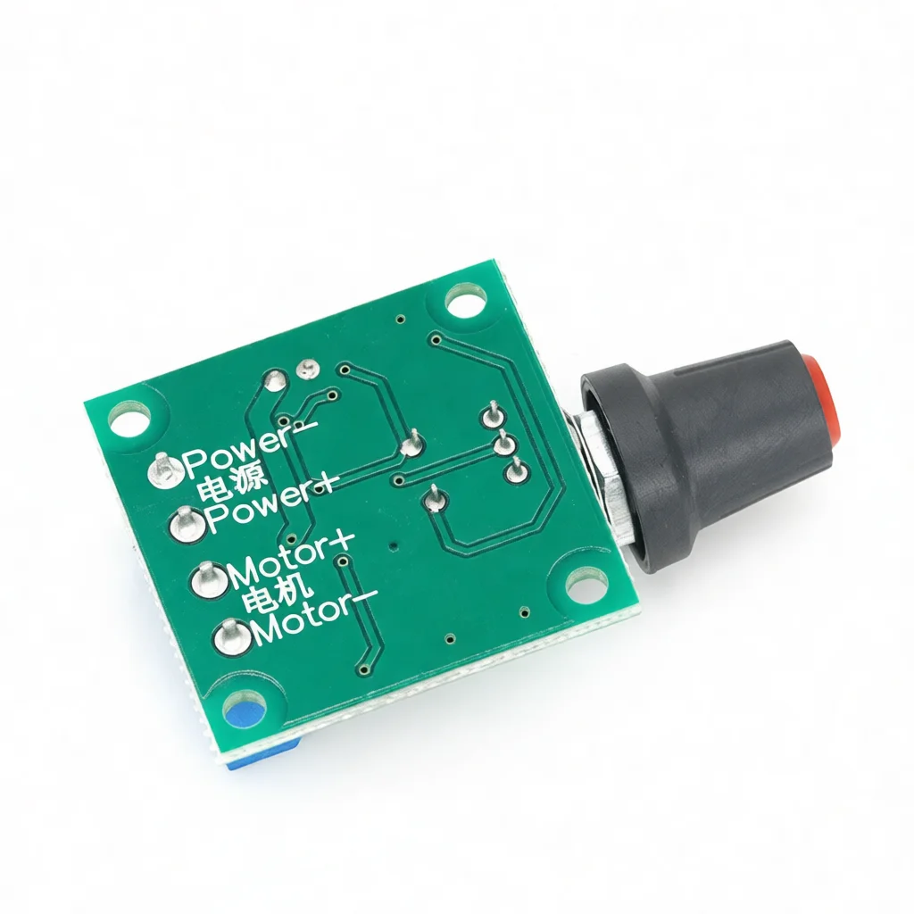 PWM DC Motor Speed Controller Module 1 8V To 12V 2A Adjustable Voltage Power Switch Board For Small Automations Fan Gear DIY view 3