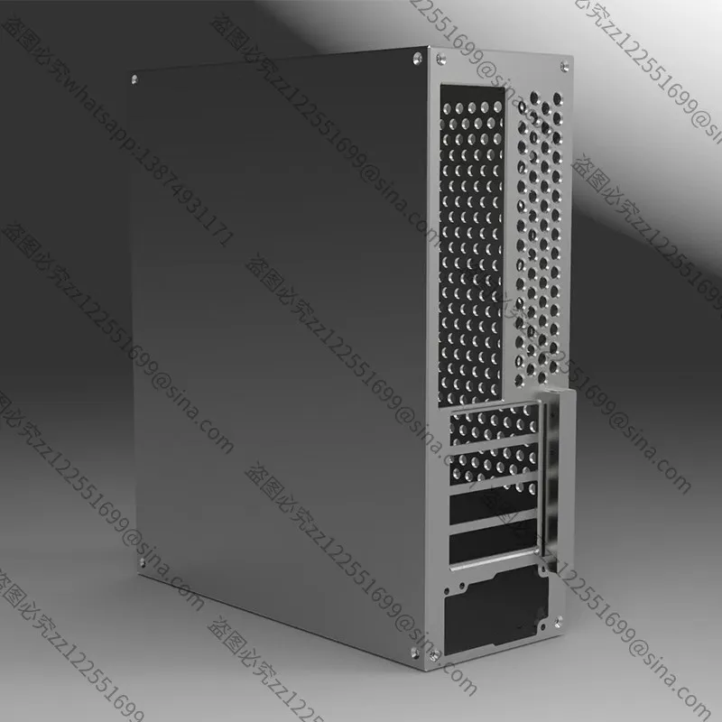 Suitable for Half-Height GPU Case, M-ATX/ITX Compact Aluminum Chassis, Low-Profile GPU