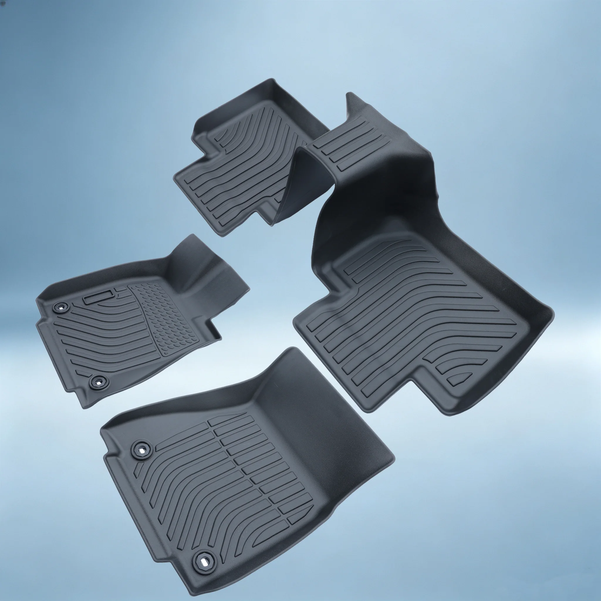 3Pcs/Set Car Floor Mats for Lexus IS200t/IS250/IS300/IS350 RWD 2015-2024 All-Weather Automotive Floor Mats Waterproof Heavy Duty Car Mats Flexible Floor Liners
