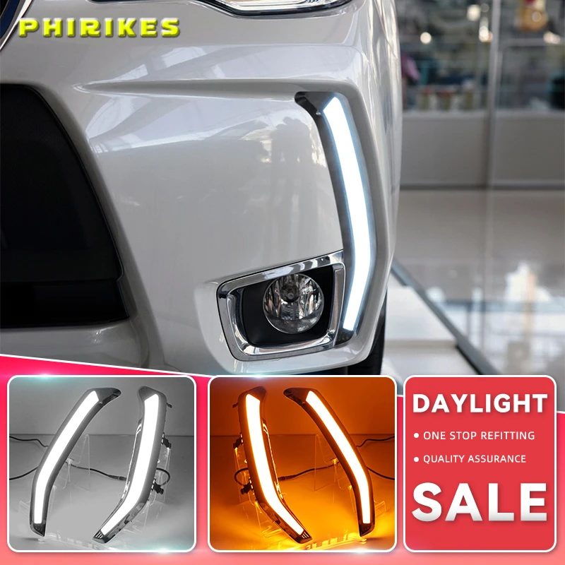 

For Subaru Forester 2013-2018 LED DRL Daytime Running Light Daylight Waterproof yellow Signal