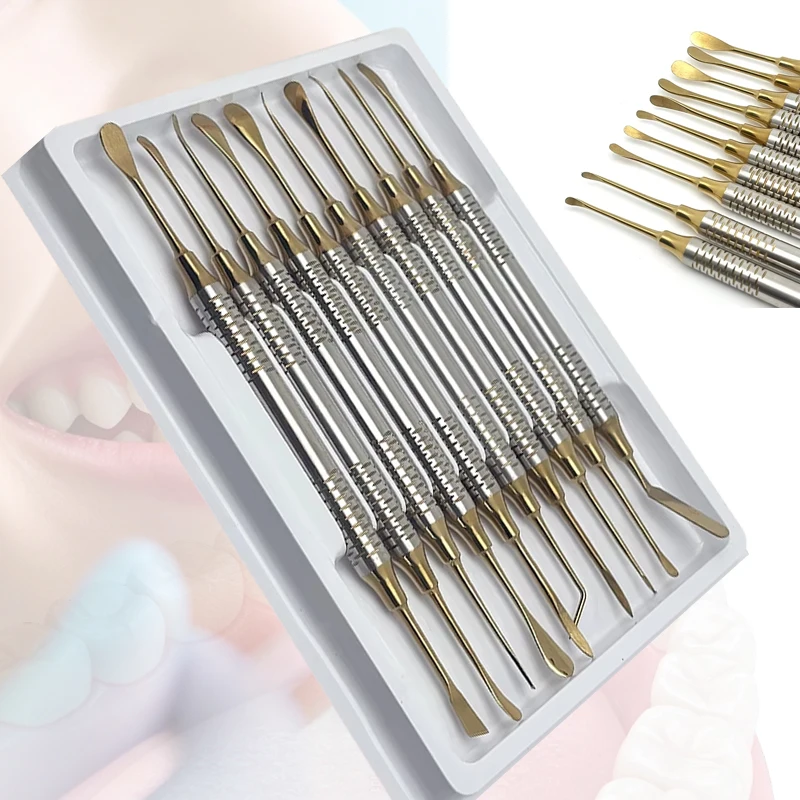 Dental Implant Elevator Instrument Titanium Periosteal Elevators Set for Reflecting Retracting Oral Surgery