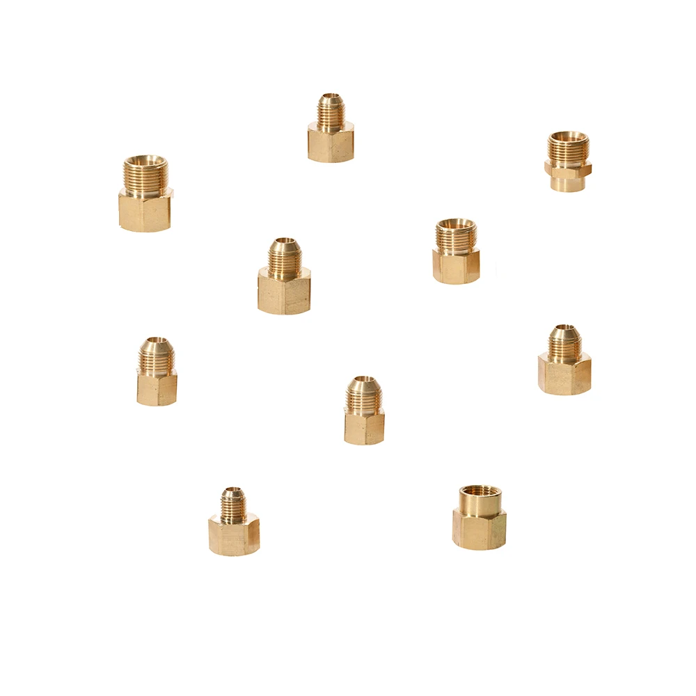 

1pc Brass 3/8" 1/2" M14 M18 M22 Thread Connector Male Female Adapter for High Pressure Washer Gun and Hose Coupling Fittings