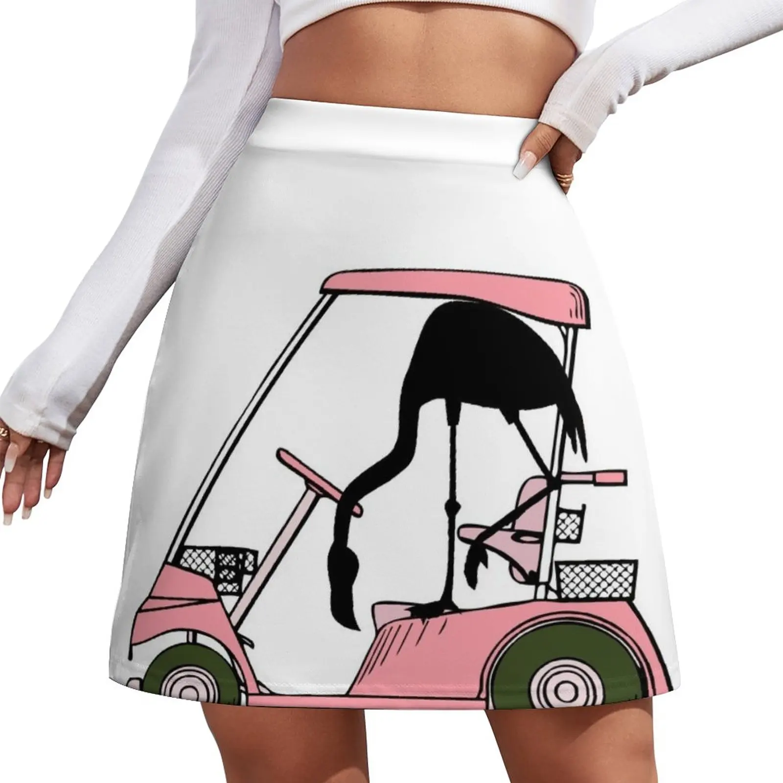 

Golf Lovers Golf Humor with Flamingo Mini Skirt festival outfit women summer clothes skirt skirt