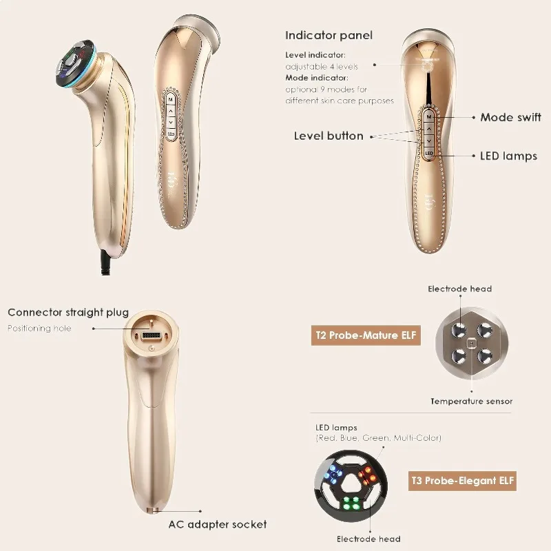 Synogal RF Skin Tightening Device V Face Lifting Massager V Shape Facial Tightening
