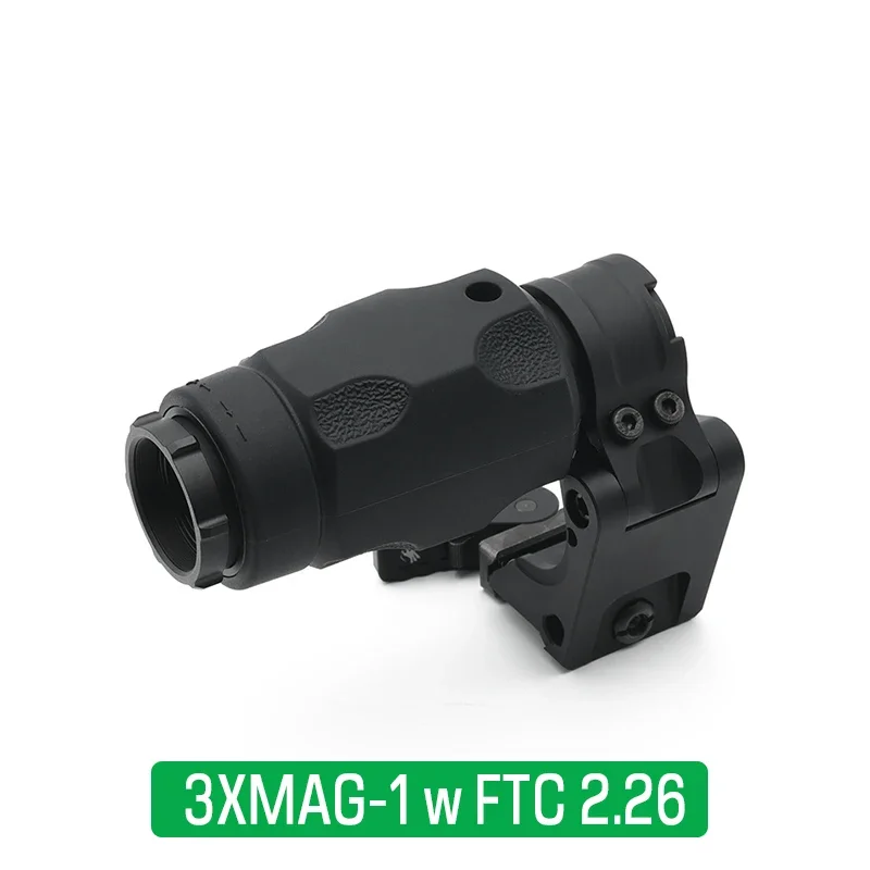 Evolution Gear 3x Scope Vergrootglas Sight 3XMag-1 Voor Jacht Airsoft met 2,26 "FTC Leap06 Flip naar Side Mount met volledige markeringen