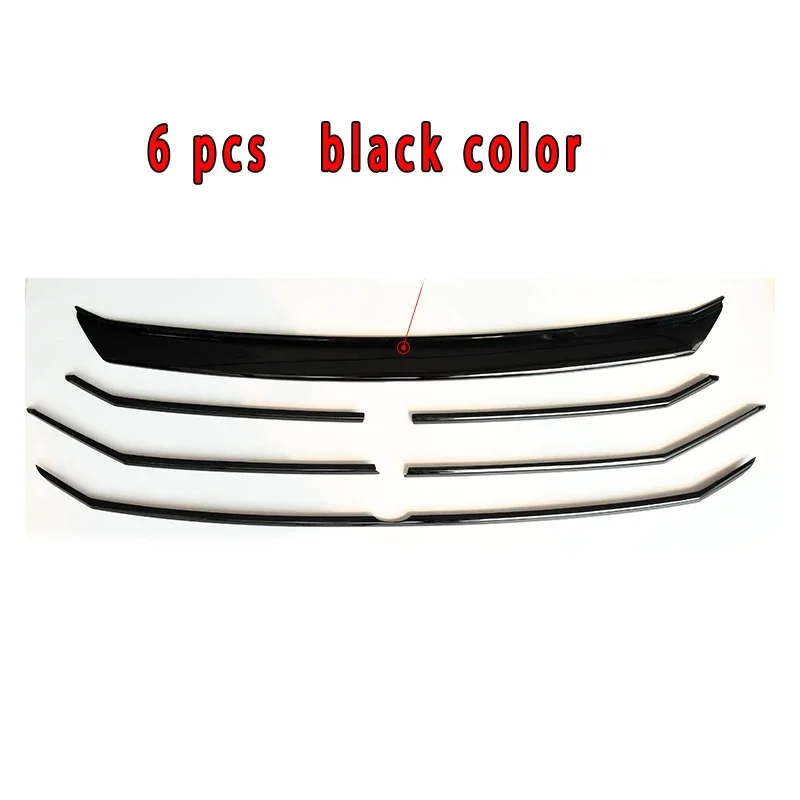 Car Styling  For vw Jetta Mk7 Sagitar 2019 2020 2021 Bright Black Grille Front Bumper grille Personalized sports black grille