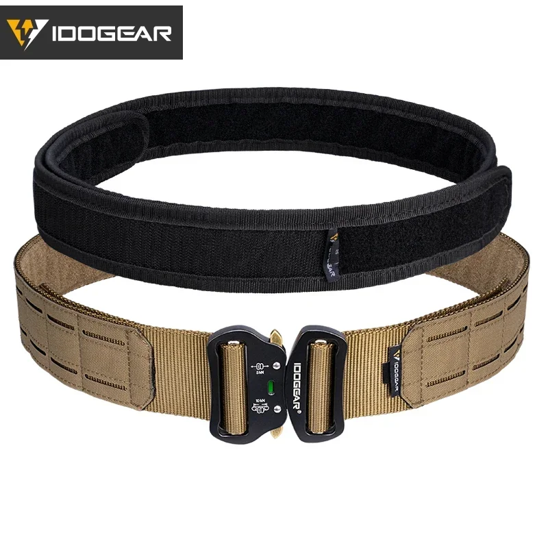 IDOGEAR Belt, with Inner Lining, Quick-Release Metal Buckle, Hunting Apparel Accessory MOLLE 3415